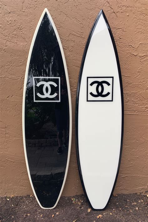 chanel surfboard decor